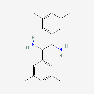 molecular formula C18H24N2 B13689313 1,2-Bis(3,5-dimethylphenyl)-1,2-ethanediamine 