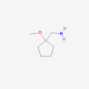 molecular formula C7H15NO B1368932 (1-Methoxycyclopentyl)methanamine CAS No. 326487-80-3