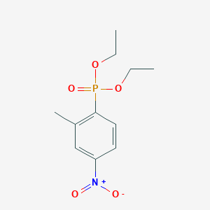 molecular formula C11H16NO5P B13689338 Diethyl (2-Methyl-4-nitrophenyl)phosphonate 