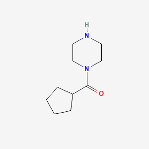 molecular formula C10H18N2O B1368935 Cyclopentyl(piperazin-1-yl)methanone CAS No. 64579-56-2