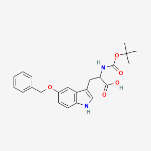 molecular formula C23H26N2O5 B1368940 Boc-5-benzyloxy-DL-tryptophan CAS No. 1219197-92-8