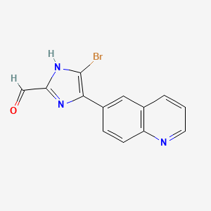 5-Bromo-4-(6-quinolyl)imidazole-2-carbaldehyde