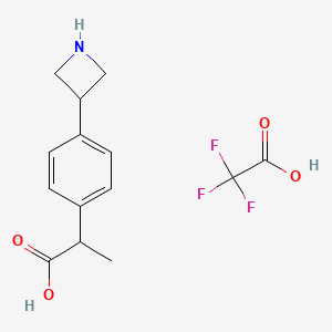 2-[4-(3-Azetidinyl)phenyl]propanoic Acid Trifluoroacetate