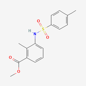 molecular formula C16H17NO4S B13689442 Methyl 2-Methyl-3-(4-methylphenylsulfonamido)benzoate 