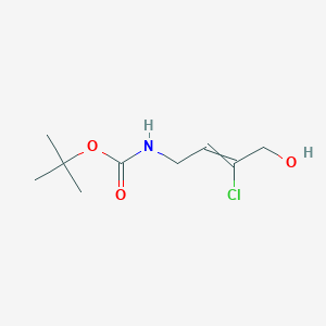 molecular formula C9H16ClNO3 B13689445 (Z)-4-(Boc-amino)-2-chloro-2-buten-1-ol 