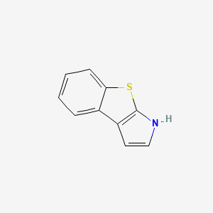 molecular formula C10H7NS B13689457 1H-Benzo[4,5]thieno[2,3-b]pyrrole 