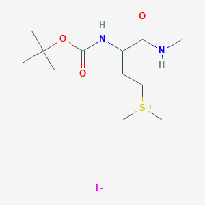 molecular formula C12H25IN2O3S B13689462 (R)-[3-(Boc-amino)-4-(methylamino)-4-oxobutyl]dimethylsulfonium Iodide 