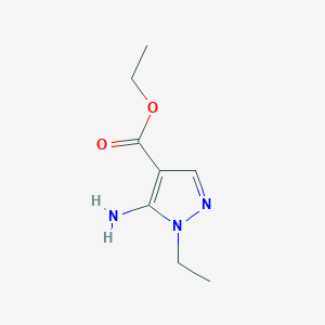 molecular formula C8H13N3O2 B1368947 ethyl 5-amino-1-ethyl-1H-pyrazole-4-carboxylate 