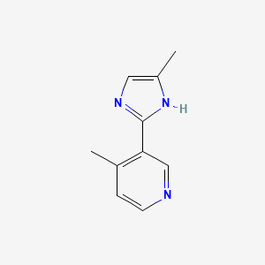 4-Methyl-3-(5-methyl-2-imidazolyl)pyridine