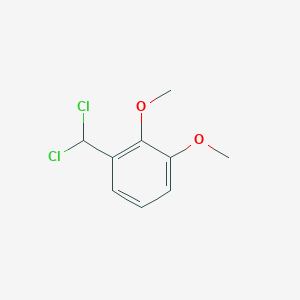 molecular formula C9H10Cl2O2 B13689512 1-(Dichloromethyl)-2,3-dimethoxybenzene 