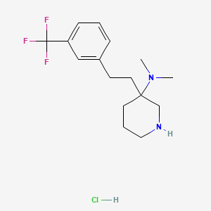 N,N-Dimethyl-3-[3-(trifluoromethyl)phenethyl]piperidin-3-amine Hydrochloride