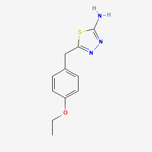 5-[(4-Ethoxyphenyl)methyl]-1,3,4-thiadiazol-2-amine