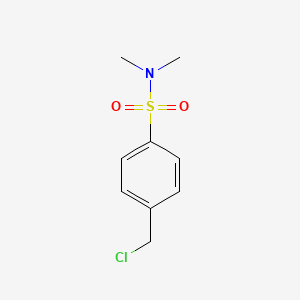 molecular formula C9H12ClNO2S B1368954 4-(chloromethyl)-N,N-dimethylbenzene-1-sulfonamide CAS No. 58804-19-6