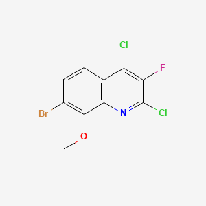 7-Bromo-2,4-dichloro-3-fluoro-8-methoxyquinoline