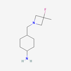 cis-4-[(3-Fluoro-3-methylazetidin-1-yl)methyl]cyclohexanamine