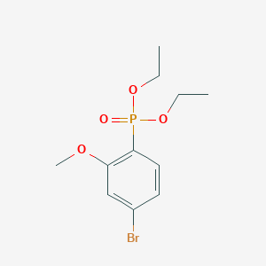 molecular formula C11H16BrO4P B13689577 Diethyl (4-Bromo-2-methoxyphenyl)phosphonate 