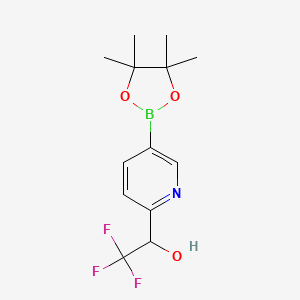 6-(2,2,2-Trifluoro-1-hydroxyethyl)pyridine-3-boronic Acid Pinacol Ester