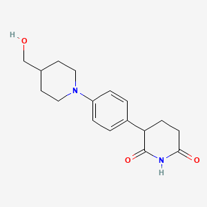 3-(4-(4-(Hydroxymethyl)piperidin-1-yl)phenyl)piperidine-2,6-dione