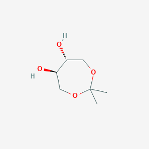 molecular formula C7H14O4 B1368959 (5R,6R)-2,2-Dimethyl-1,3-dioxepane-5,6-diol CAS No. 1151512-26-3