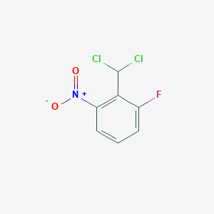 molecular formula C7H4Cl2FNO2 B13689595 2-(Dichloromethyl)-1-fluoro-3-nitrobenzene 