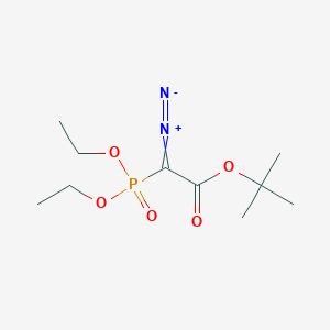 molecular formula C10H19N2O5P B13689635 Tert-butyl 2-diazo-2-(diethoxyphosphoryl)acetate 