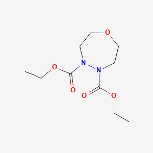 molecular formula C10H18N2O5 B13689646 Diethyl 1,4,5-Oxadiazepane-4,5-dicarboxylate 