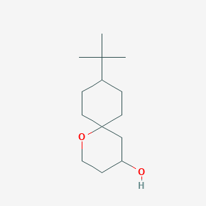 molecular formula C14H26O2 B13689683 9-(tert-Butyl)-1-oxaspiro[5.5]undecan-4-ol 