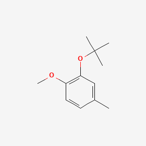 molecular formula C12H18O2 B13689692 3-(tert-Butoxy)-4-methoxytoluene 