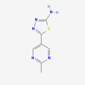 2-Amino-5-(2-methyl-5-pyrimidinyl)-1,3,4-thiadiazole