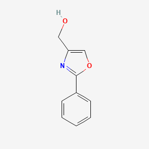 molecular formula C10H9NO2 B1368971 (2-Phenyloxazol-4-yl)methanol CAS No. 59398-98-0