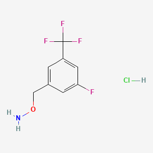 molecular formula C8H8ClF4NO B13689720 O-(3-Fluoro-5-(trifluoromethyl)benzyl)hydroxylamine hydrochloride 