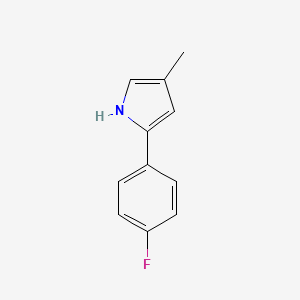 molecular formula C11H10FN B13689727 2-(4-Fluorophenyl)-4-methylpyrrole 