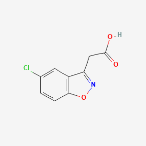 molecular formula C9H6ClNO3 B1368974 2-(5-Chlorobenzo[d]isoxazol-3-yl)acetic acid CAS No. 59899-91-1