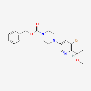 (S)-1-[5-Bromo-6-(1-methoxyethyl)-3-pyridyl]-4-Cbz-piperazine