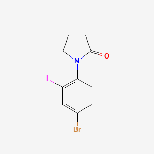 1-(4-Bromo-2-iodophenyl)-2-pyrrolidinone