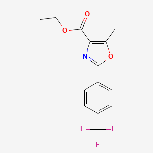 Ethyl 5-Methyl-2-[4-(trifluoromethyl)phenyl]oxazole-4-carboxylate