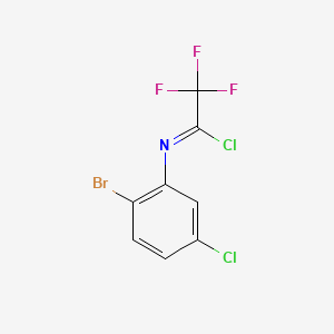 N-(2-Bromo-5-chlorophenyl)-2,2,2-trifluoroacetimidoyl Chloride