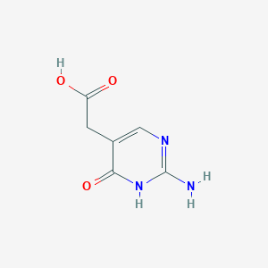 molecular formula C6H7N3O3 B1368982 (2-氨基-6-氧代-1,6-二氢嘧啶-5-基)乙酸 CAS No. 85301-38-8