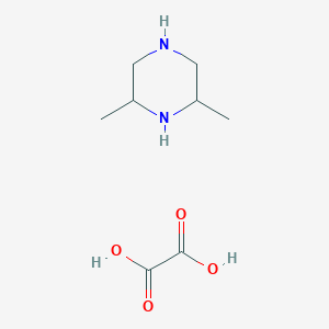 molecular formula C8H16N2O4 B13689826 Trans-2,6-dimethylpiperazine oxalate 