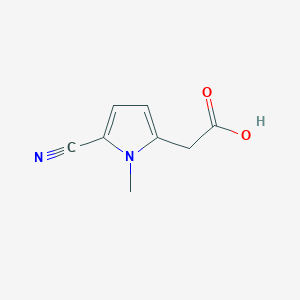 molecular formula C8H8N2O2 B1368984 5-cyano-1-methyl-1H-pyrrole-2-acetic acid CAS No. 71290-65-8