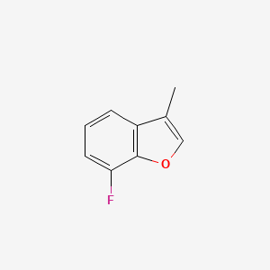 molecular formula C9H7FO B13689844 7-Fluoro-3-methylbenzofuran 