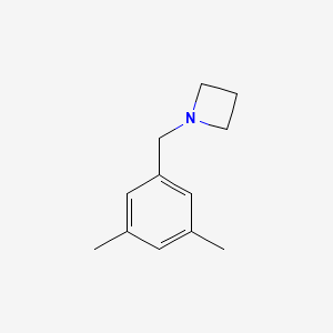 molecular formula C12H17N B13689850 1-(3,5-Dimethylbenzyl)azetidine 