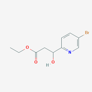 Ethyl 3-(5-Bromo-2-pyridyl)-3-hydroxypropanoate