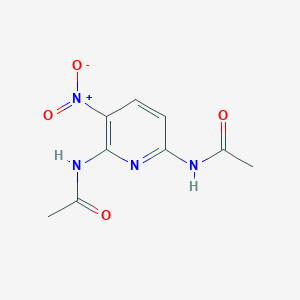 molecular formula C9H10N4O4 B13689881 N,N'-(3-Nitropyridine-2,6-diyl)diacetamide 