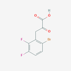 3-(6-Bromo-2,3-difluorophenyl)-2-oxopropanoic acid