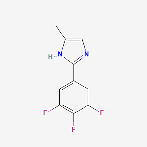 molecular formula C10H7F3N2 B13689907 5-methyl-2-(3,4,5-trifluorophenyl)-1H-imidazole 