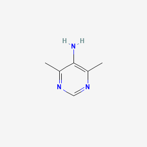 molecular formula C6H9N3 B1368994 4,6-Dimethylpyrimidin-5-amine CAS No. 90856-77-2