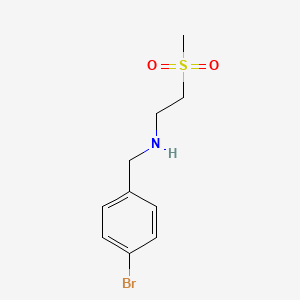 molecular formula C10H14BrNO2S B13689950 N-(4-Bromobenzyl)-2-(methylsulfonyl)ethanamine 