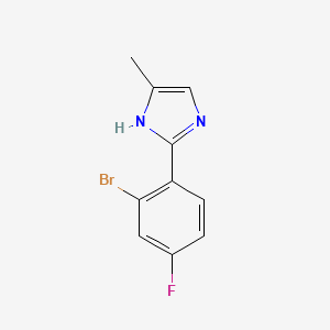 2-(2-Bromo-4-fluorophenyl)-5-methyl-1H-imidazole