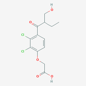 molecular formula C13H14Cl2O5 B1368996 2-Desmethylene-2-chloromethyl Ethacrynic Acid CAS No. 95772-54-6